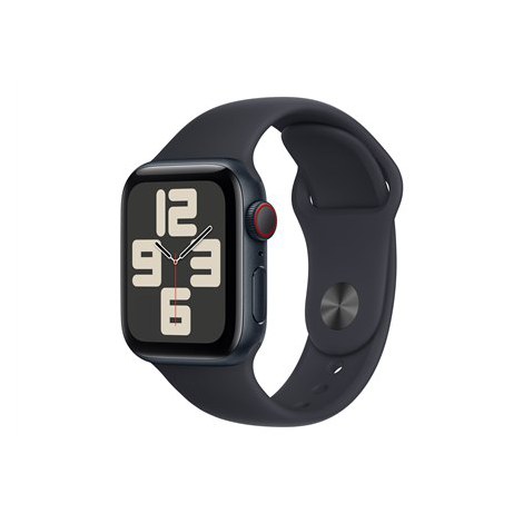 Apple SE (GPS + Cellular) Inteligentny zegarek 4G Aluminium Midnight 40 mm Apple Pay Odbiornik GPS/GLONASS/Galileo/QZSS Wodoodpo